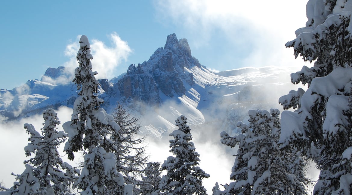 Winter holiday Dolomites